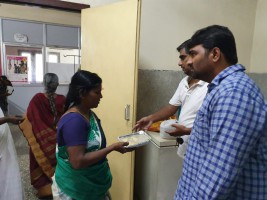 Hospital visit and providing food pockets